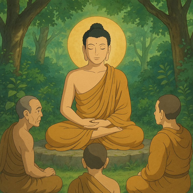 Lord Buddha & His disciples