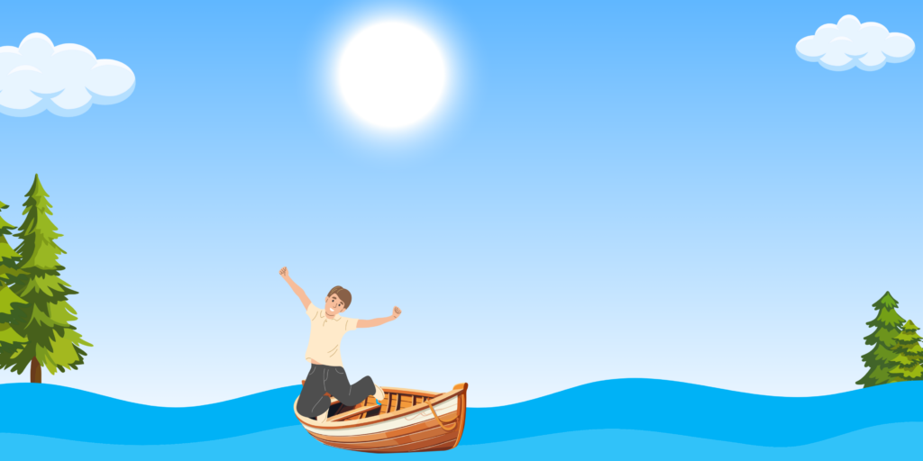 A sailor jumping over deep blue sea waves with snapping and chopping motions.