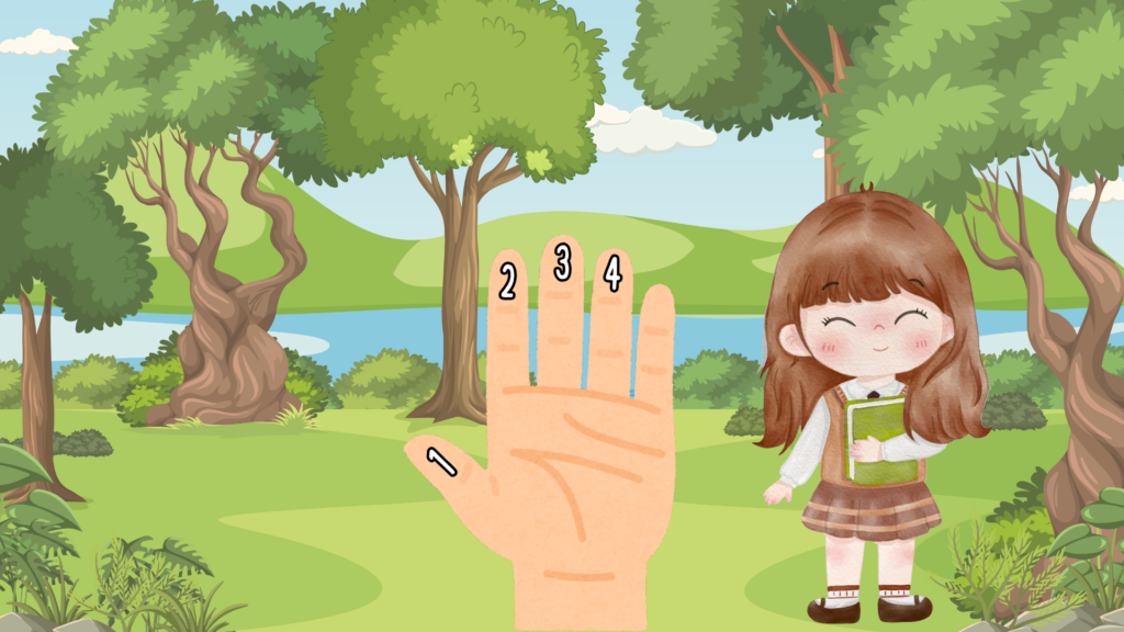 Sister Finger painting a bright, colorful heart with creativity.