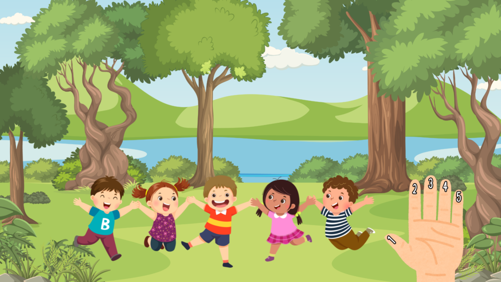 Baby Finger laughing and running around playfully till sunset.