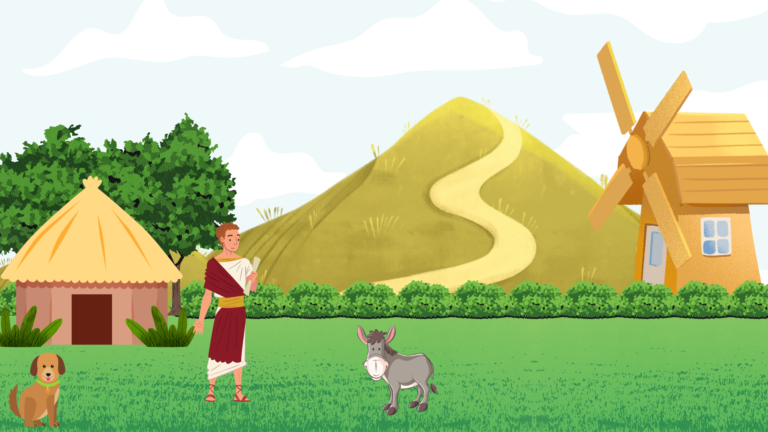 Washerman’s donkey and dog (ધોબીનો ગધેડો અને કૂતરો)