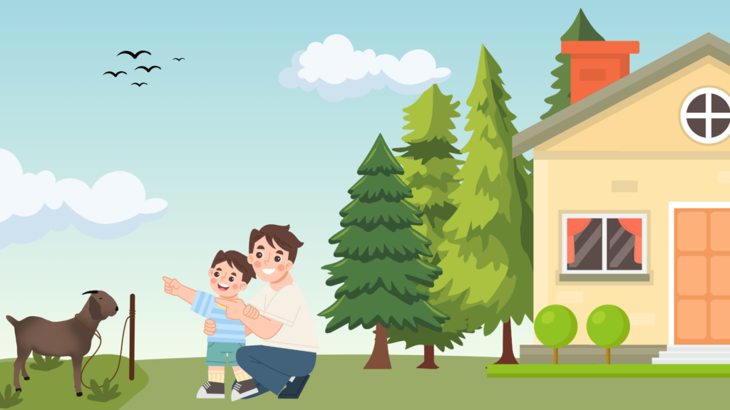 A soothing lullaby offers gifts like a shining ring, a looking glass, and even a goat to keep the child happy.