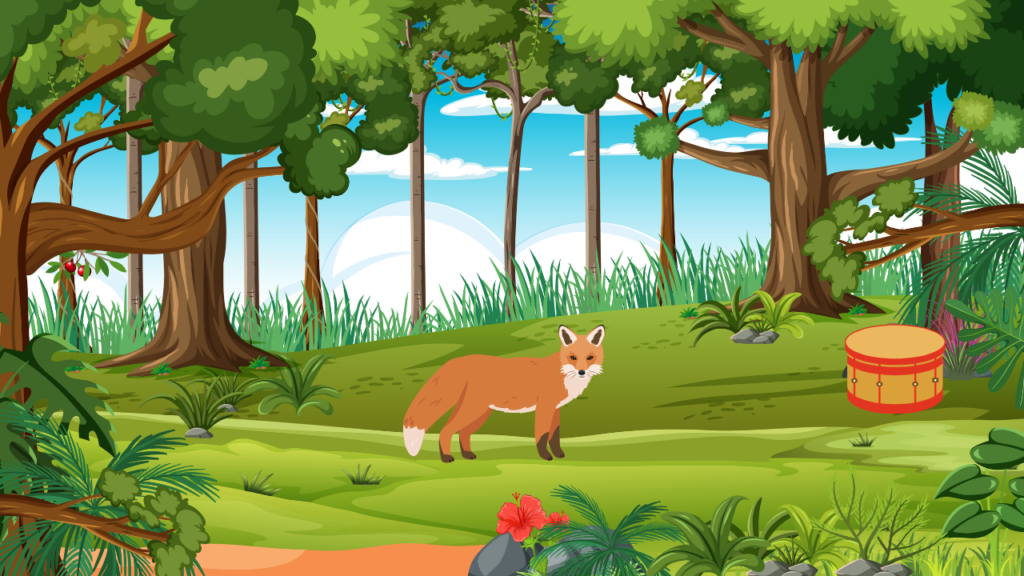 Fox and Drum (શિયાળ અને નગારું) 