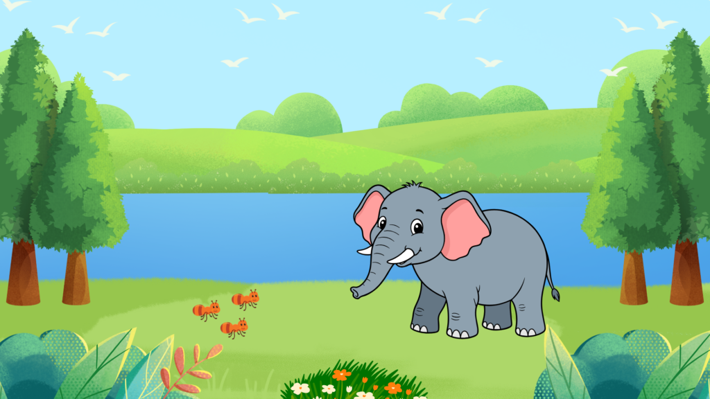 The elephant understands that even the smallest life has power and learns that real strength comes from humility, not arrogance.