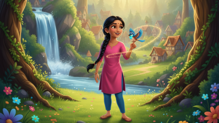 Priya and Magic Sparrow (प्रिया और जादुई चिड़िया)
